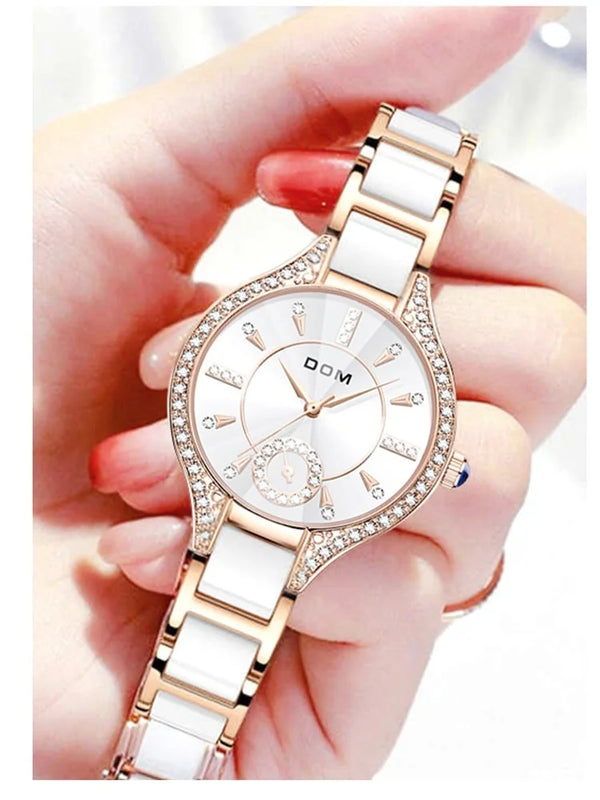 Stainless Steel Elegant Luxury Watch for Women