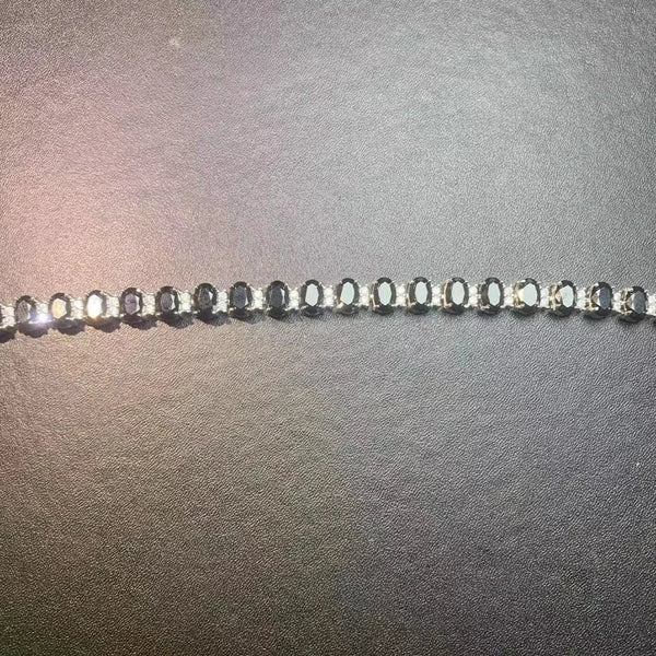 Sterling Silver Natural Spinel Bracelet for Ladies