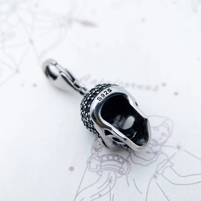 925 Sterling Silver Skeleton Pendant Charm, for Men and Women