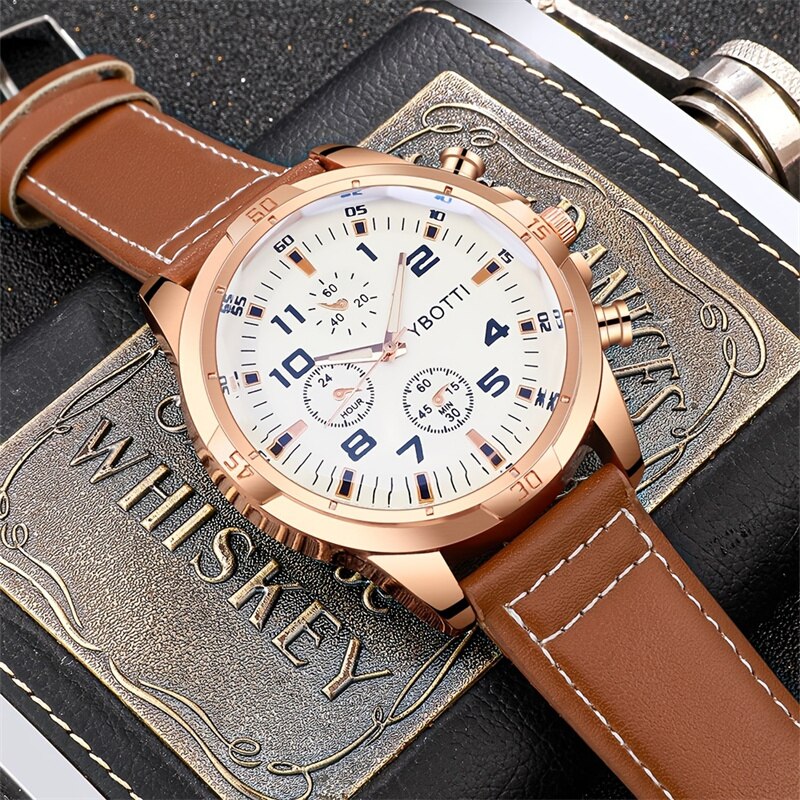 Stainless Steel Quartz Casual Watch for Men