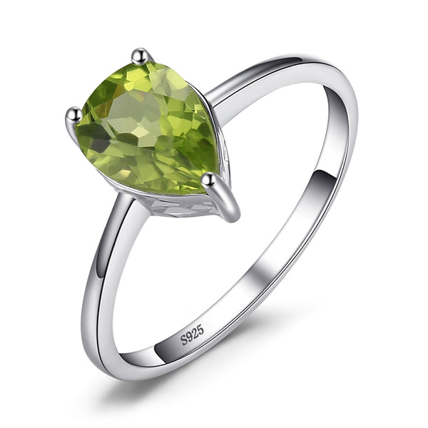 925 Sterling Silver Garnet Amethyst Citrine Peridot Blue Topaz Rings for Women