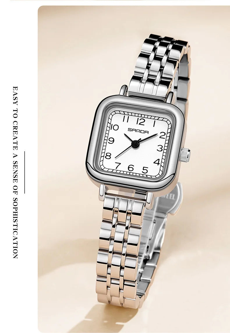 Stainless Steel Quartz Watch for Women