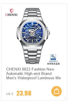 Stainless Steel Classic Map Dial Automatic Mechanical Waterproof Luminous Watch for Men