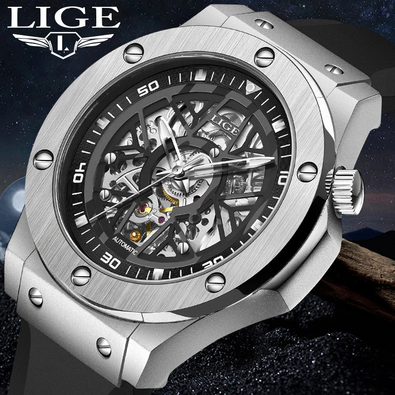 Luxury Mechanical Men's Wristwatch - Casual Sports Waterproof Automatic Watch for Men