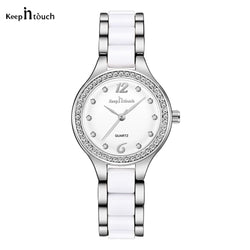 New Fashion Women Watches Waterproof Ceramic Quartz Lady Clock For Girl Dress Diamond Female Gift Relogio Feminino