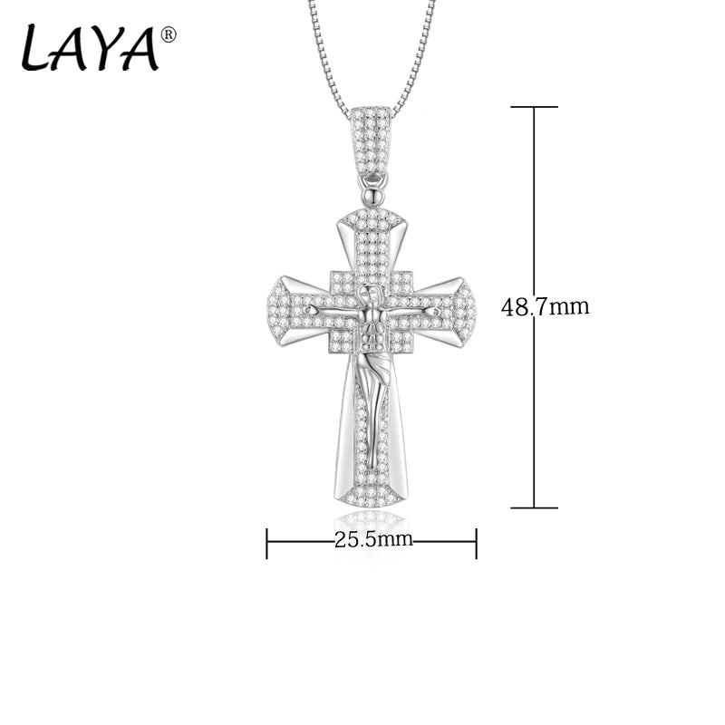 925 Sterling Silver Cubic Zirconia Pendant Necklace for Men & Women