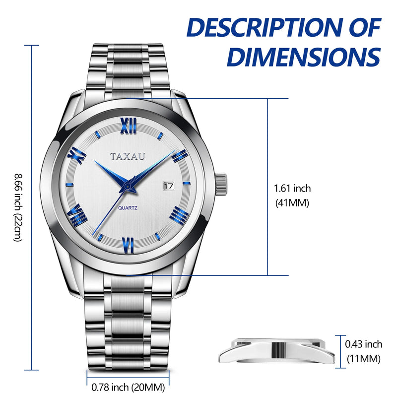 Stainless Steel Quartz Watch for Men