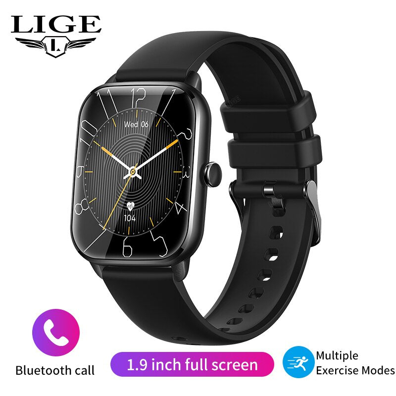 Stainless Steel 1.90 inch Bluetooth Call Full Touch Smart Watch with 100+ Sport Fitness Modes and Waterproofing for Women