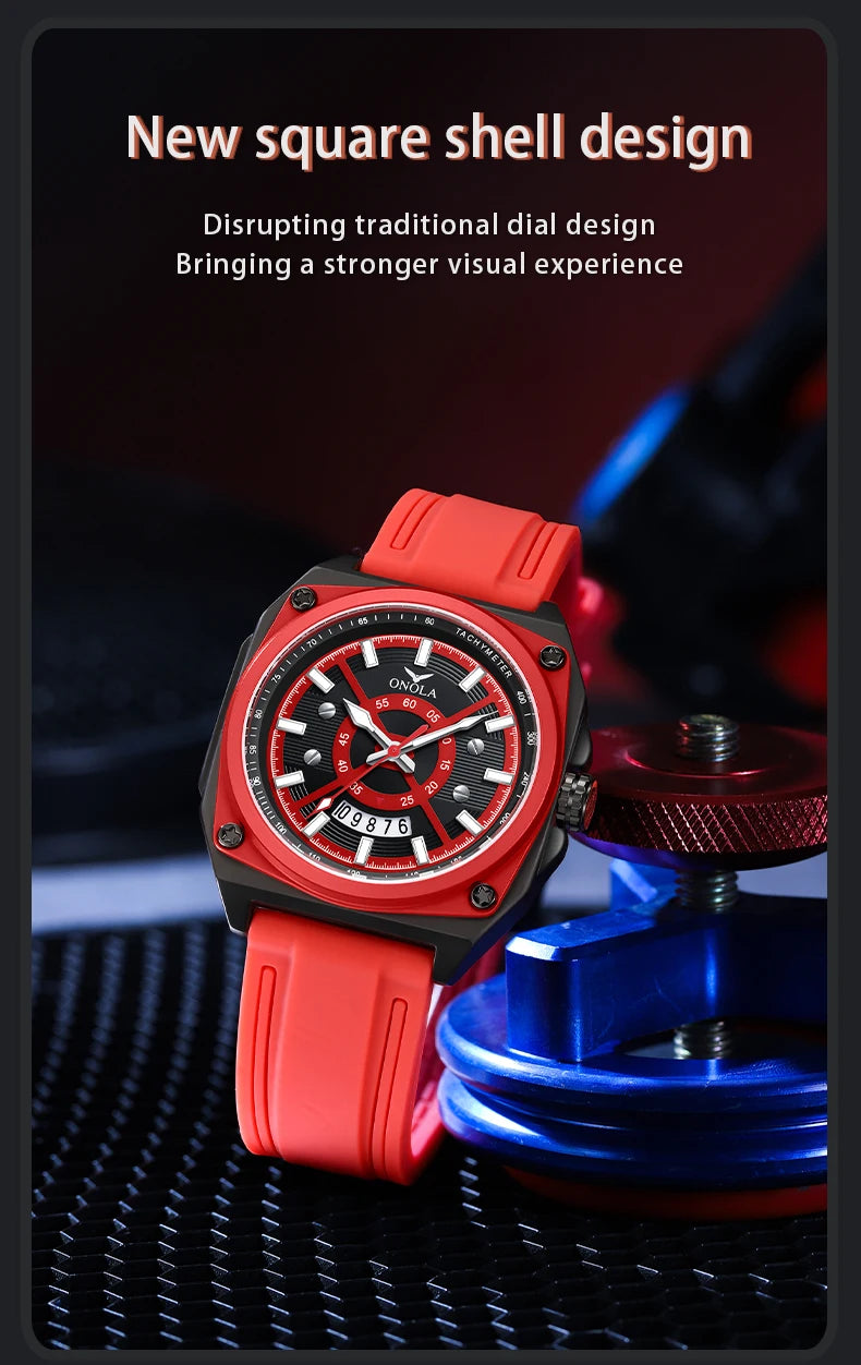 Silicone Multicolor Watches for Men