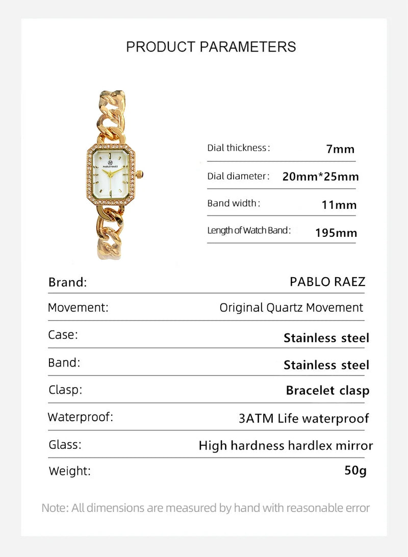 Elegant Yellow Gold Diamond Wristwatch for Women – High Quality Luxury Timepiece for Casual Dress.