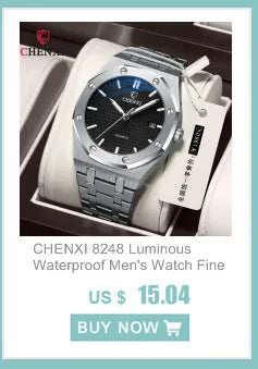 Stainless Steel Quartz Watch for Men