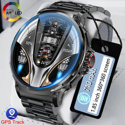 Smart Watch for Men with GPS Tracking, 1.85-Inch Display, Long Battery Life, & Health Monitoring Features