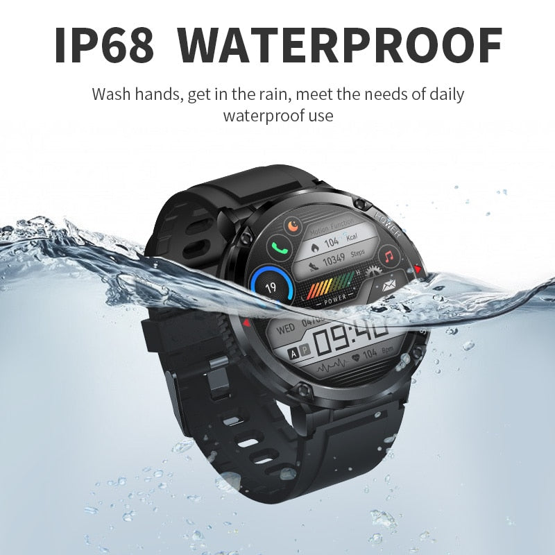 Stainless Steel 1.6 Inch IPS Display Smartwatch with Voice Calling for Men