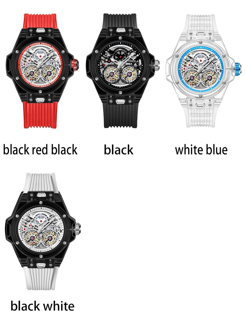 Luxury Stainless Steel Watch with Waterproof Design for Men