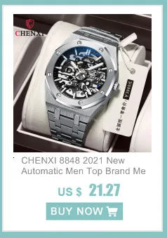 Stainless Steel Chronograph Wristwatch for Men