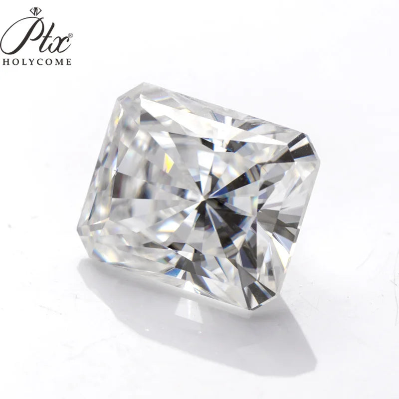 White Gold Radiant Cut 3.50ctw Moissanite