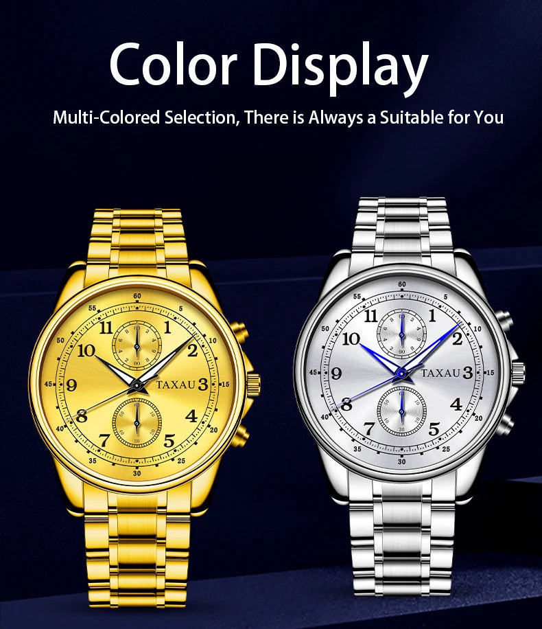 Stainless Steel Quartz Watch for Men