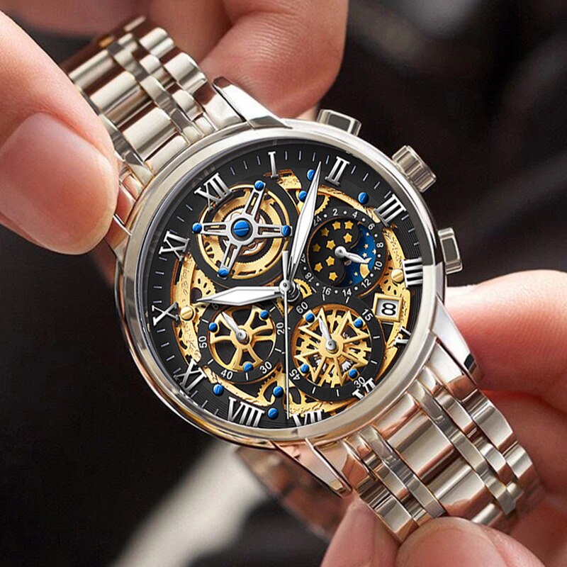 Stainless Steel Quartz Watch for Men