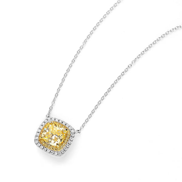 Sterling Silver 0.80ctw Diamond Pendant Necklace for Women