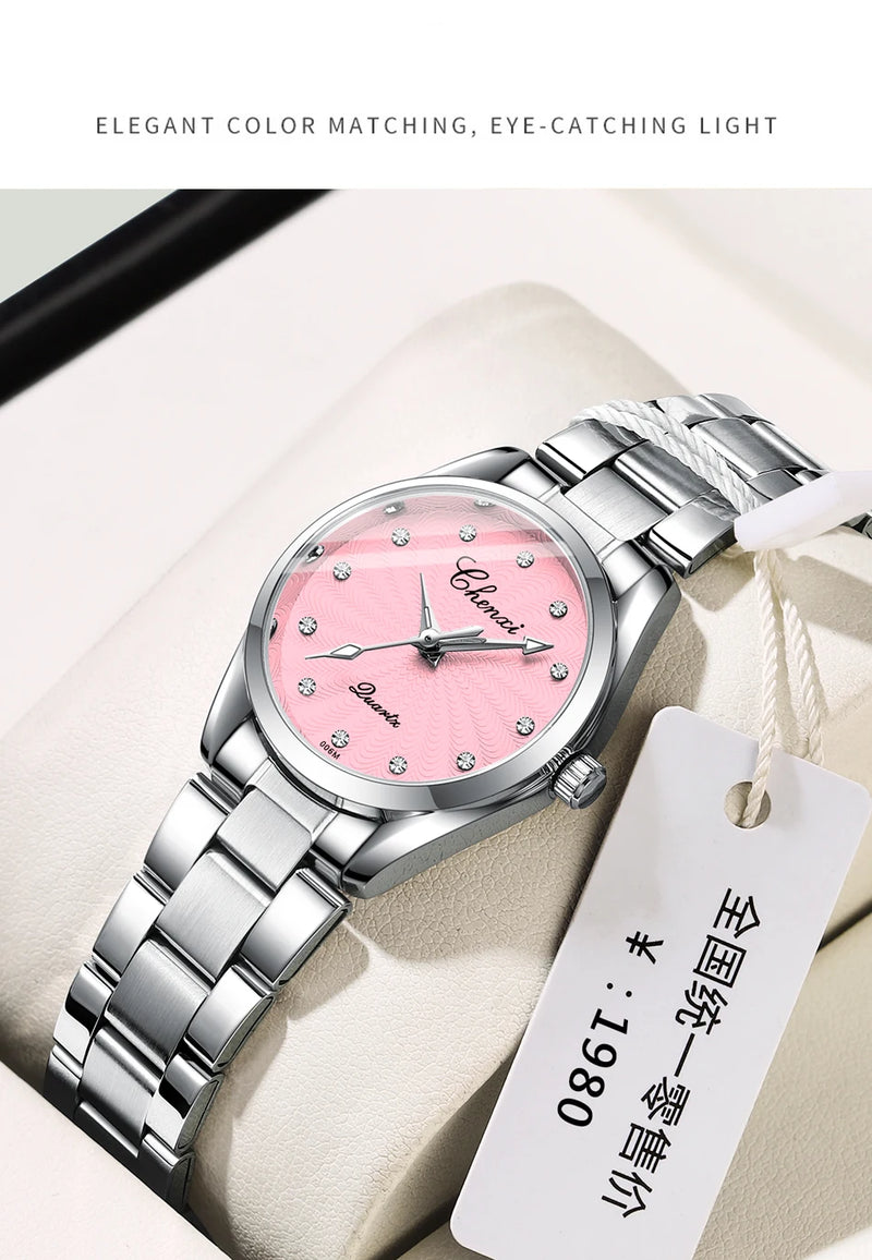 Stainless Steel Quartz Watch for Her