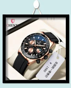 Transparent Hollow Bottom Quartz Watch for Men