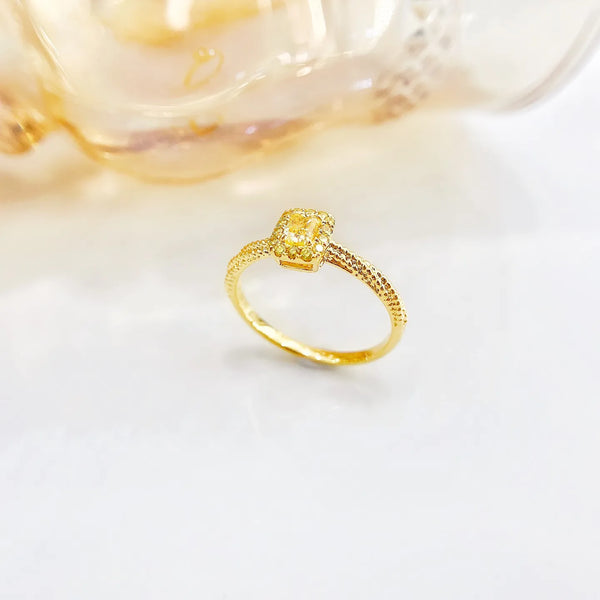 YMDiamond Ring 0.30ct 18K Gold Yellow Diamonds Wedding Engagement Female Rings for Women Fine Diamonds Ring