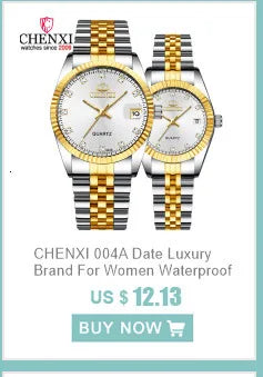 Stainless Steel White Watch for Women