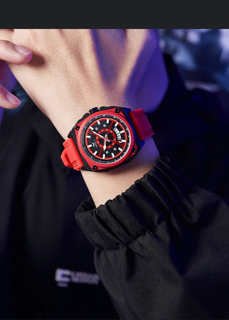 Silicone Multicolor Watches for Men