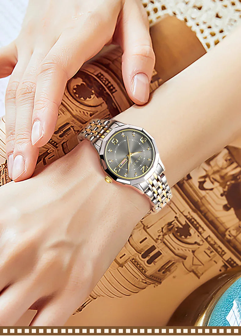 Stainless Steel Fashion Quartz Watch for Women