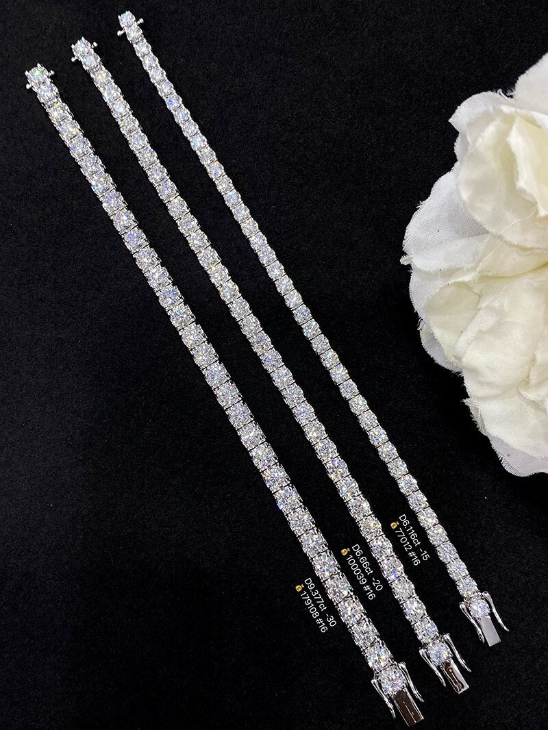 18K White Gold Diamond Bracelet for Women