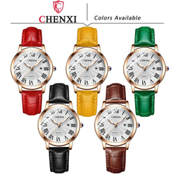 Leather Watch, Casual Quartz, Women's