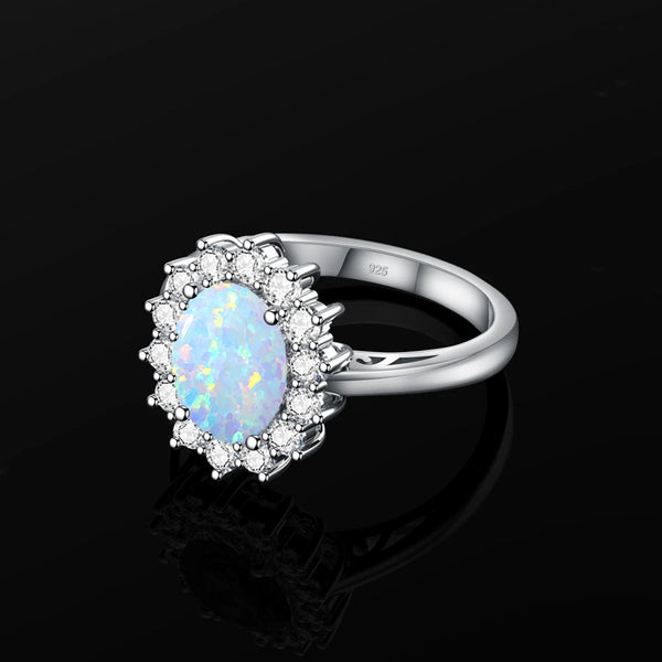 925 Silver Opal Ring for Woman