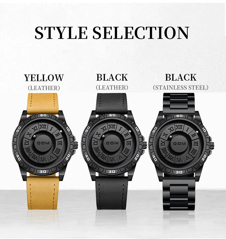 Stainless Steel Quartz Sports Watch for Men