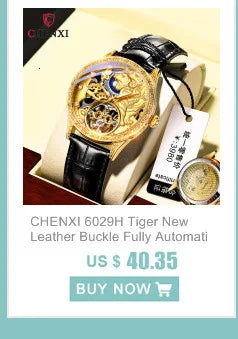 Leather High Grade Fully Automatic Hollow Luminous Waterproof Flywheel Mechanical Watch for Men