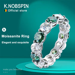 s925 Silver Colorful Moissanite Ring for Women