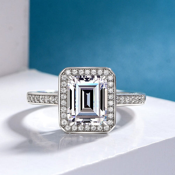 Wong Rain Vintage 925 Sterling Silver Emerald High Carbon Diamonds Gemstone Wedding Engagement Ring Fine Jewelry Wholesale