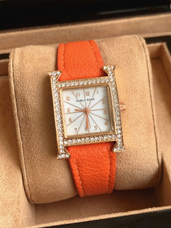 Elegant Rose Gold Stainless Steel Waterproof Ladies Watch