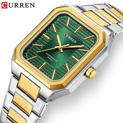 Stainless Steel Rectangle Sport Watch for Men