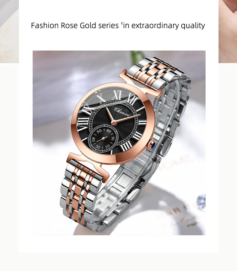 Stainless Steel Quartz Watch for Woman