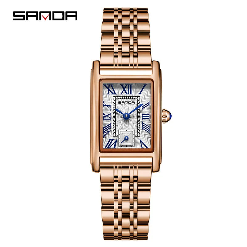 Stainless Steel White Watch for Women