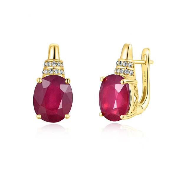 Silver Ruby Oval for Lady
