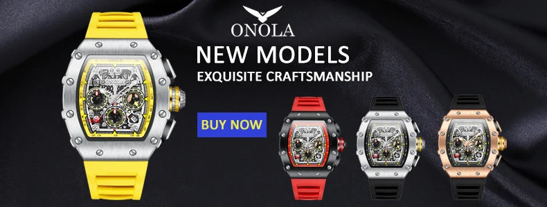 Transparent Plastic Luxury Mechanical Watch for Men