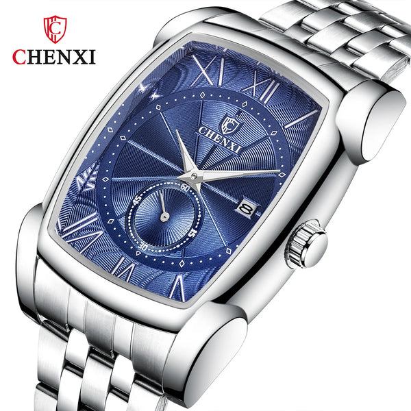 Square Waterproof Quartz Wrist Watch for Men