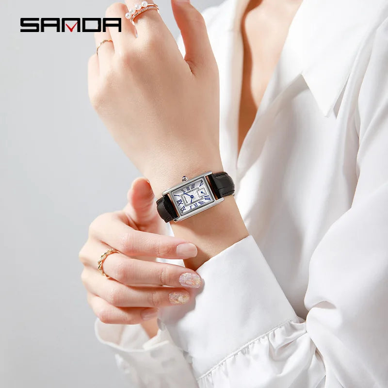 Stainless Steel White Watch for Women