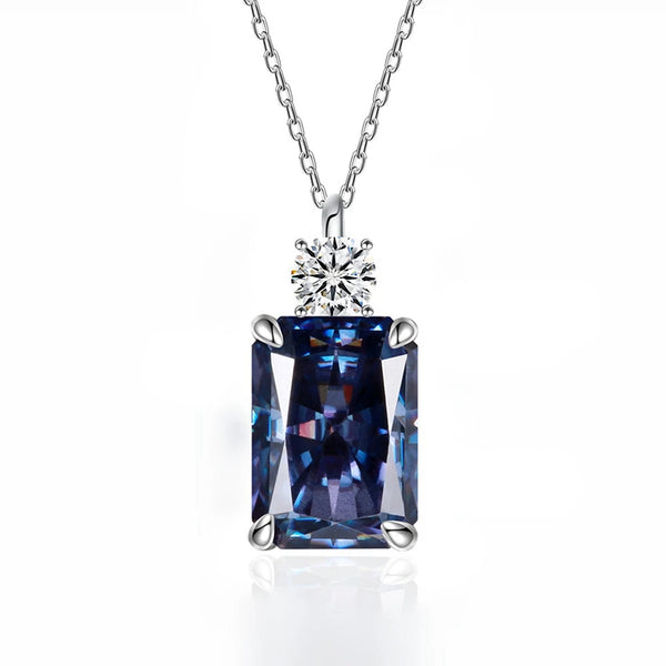 Wong Rain 925 Sterling Silver Crushed Ice Cut 7CT Lab Colorful Sapphire Gemstone Fine Pendant Necklace Jewelry Wholesale