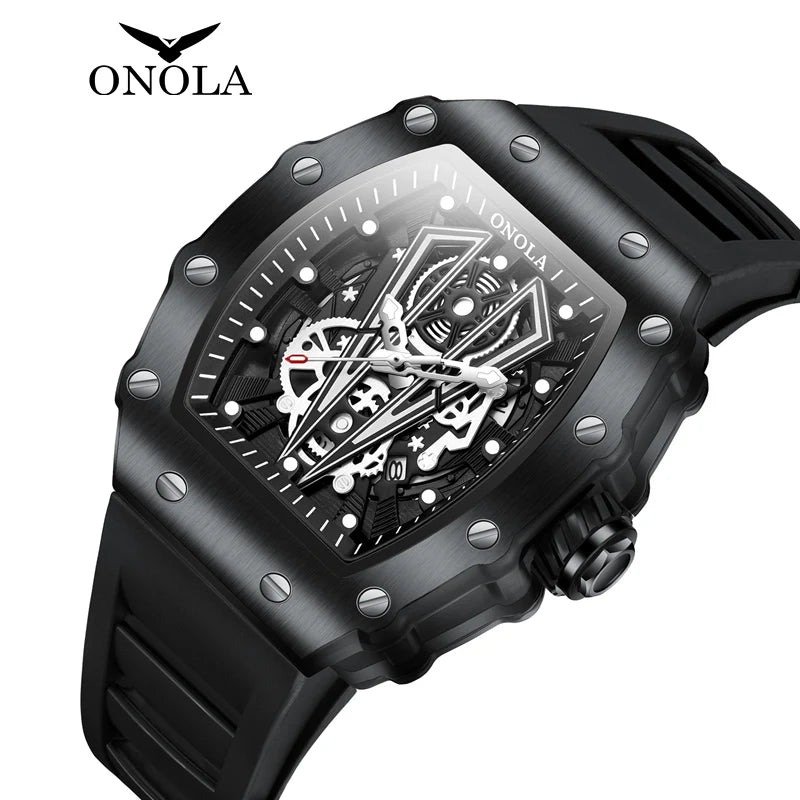 Stainless Steel Quartz Sport Watch for Men