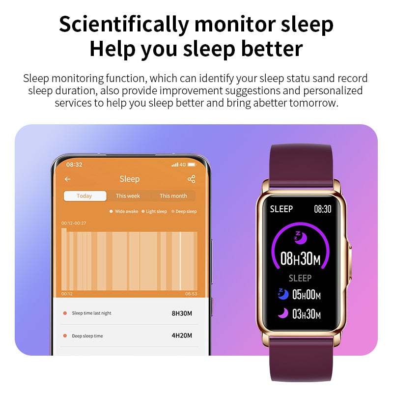 Smartwatch with Sleep Monitor, Fitness Tracker, and Music Function for Women and Men