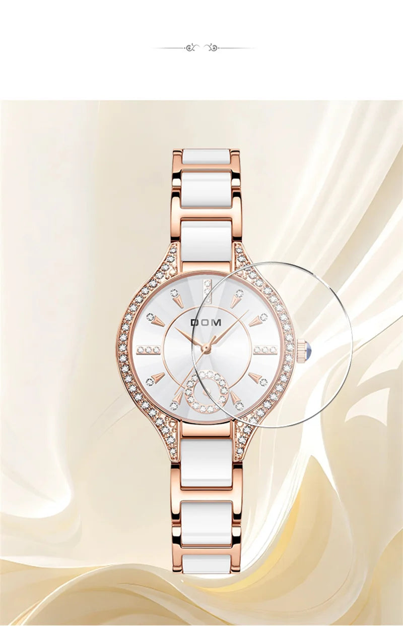 Stainless Steel Elegant Luxury Watch for Women