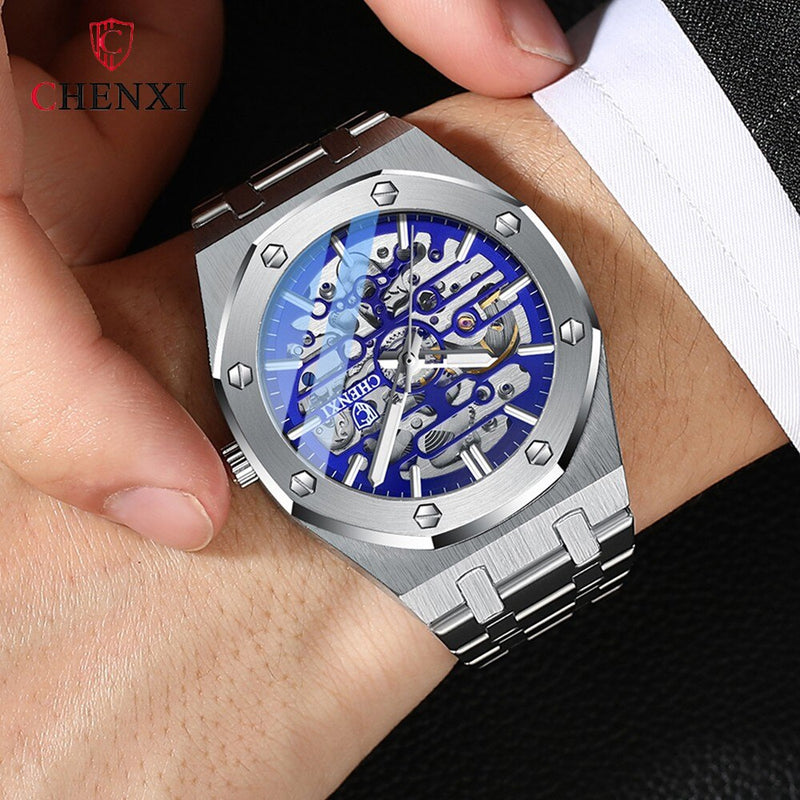 Stainless Steel Automatic Men's Tourbillon Watch