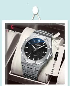 Stainless Steel 0.50ct Diamond Quartz Watch for Women